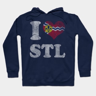 I Heart Flag of St Louis Missouri Hoodie